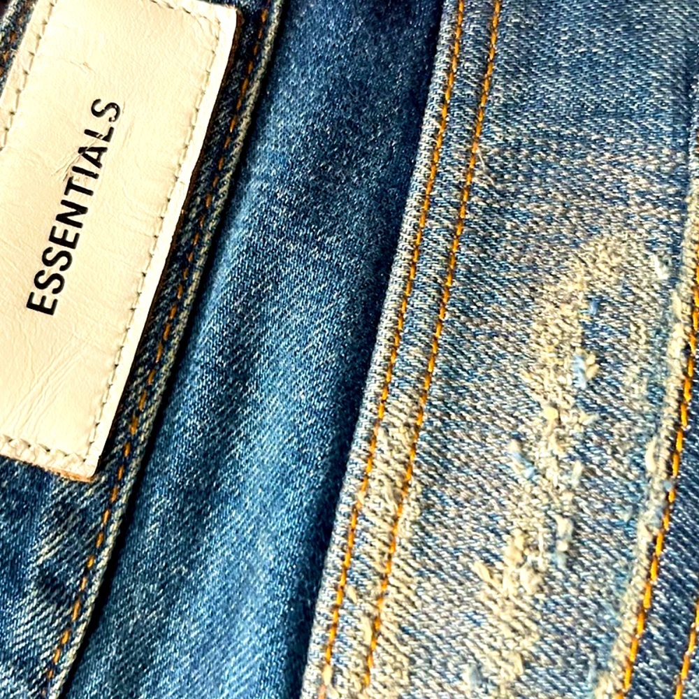 COPY - NEW W O T 🚨 Fear of god zipper ankle distressed by hand Japanese selvedge - Picture 17 of 17